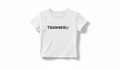 Tiramissu Women's Baby Tee — Retro Pixel Text Crop T-Shirt