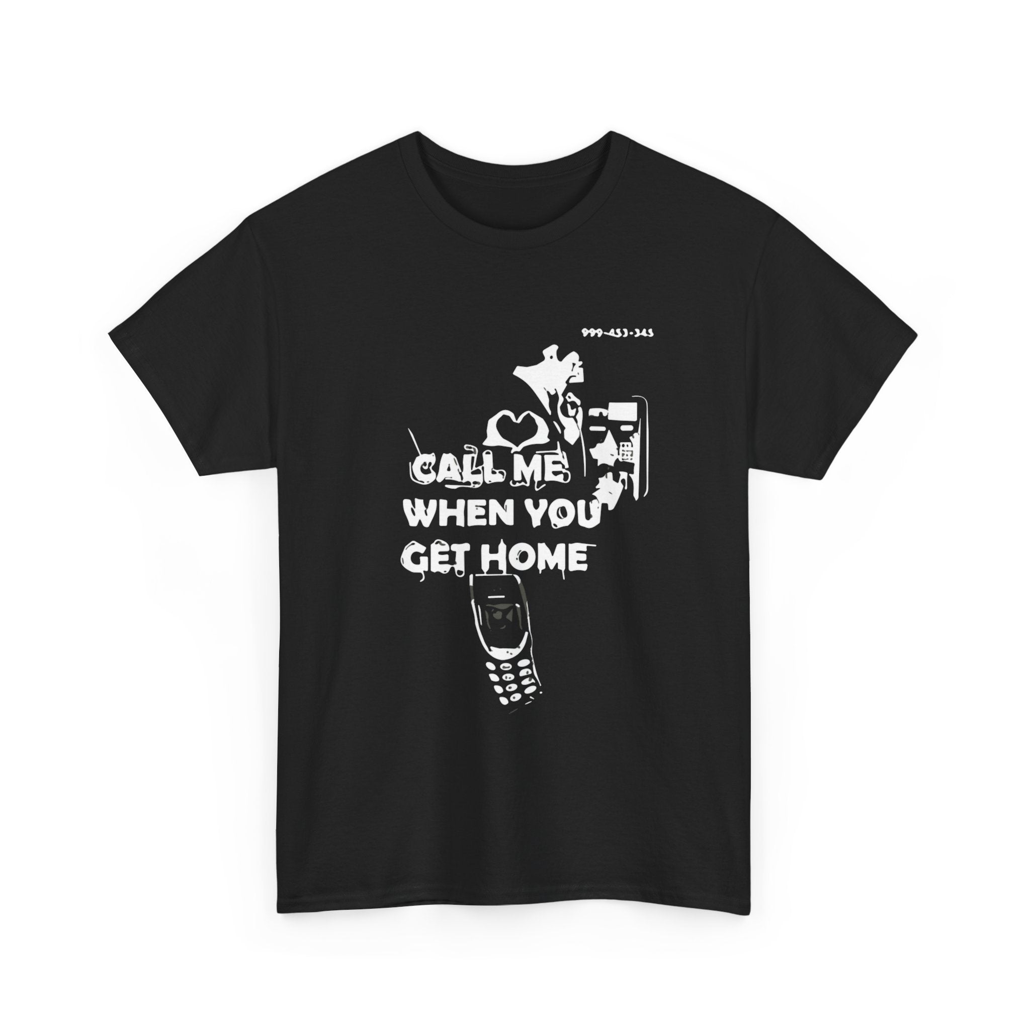T-Shirt — Minimal Ghost Cat Illustration Tee