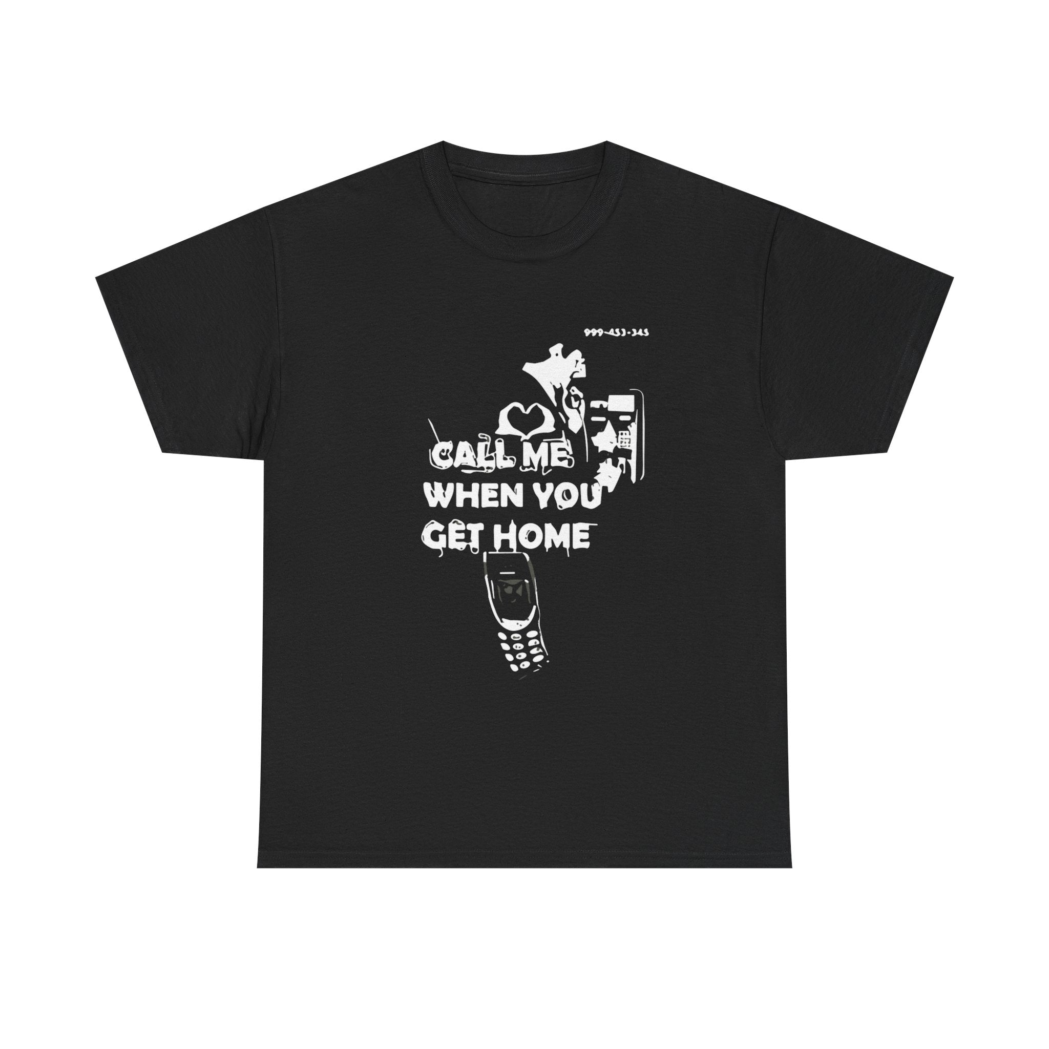 T-Shirt — Minimal Ghost Cat Illustration Tee